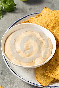 Homemade Creamy White Queso Dip