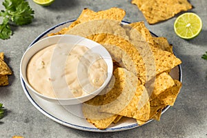 Homemade Creamy White Queso Dip