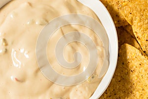 Homemade Creamy White Queso Dip