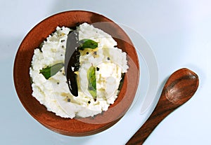 Homemade curd rice South Indian food