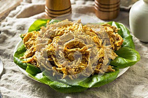 Homemade Curried Coronation Chicken with Lettuce