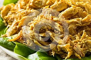 Homemade Curried Coronation Chicken with Lettuce