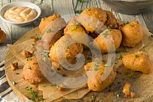 Homemade Deep Fried Hush Puppies