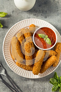 Homemade Deep Fried Mozzarella Sticks