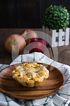 Homemade delicious fresh apple pie
