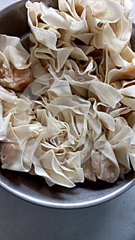 Homemade Dumplings Shiumai Isolated Photo