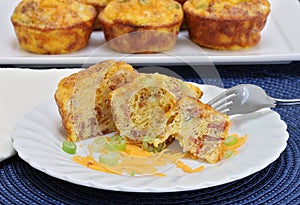 Homemade Egg, bacon and cheese breakfast muffins