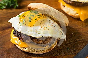 Homemade Egg Sausage Muffin Sandwich