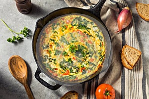 Homemade Egg and Spinach Frittata