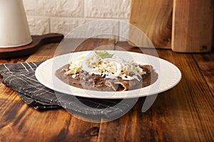 Homemade Enfrijoladas photo