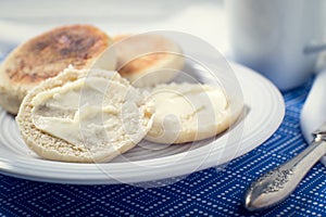 Homemade English muffin breakfast bread