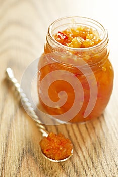 Homemade exotic chutney