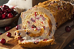 Homemade Festive Cranberry Bread photo