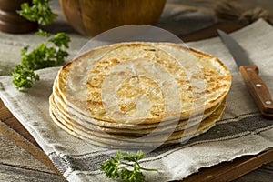 Homemade Flour Indian Paratha Bread