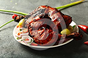 Homemade fresh Roasted chicken ,Asian cuisine