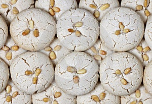 Homemade fresh tahini cookies