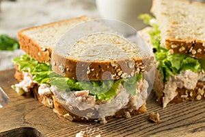 Homemade Fresh Tuna Salad Sandwich