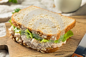 Homemade Fresh Tuna Salad Sandwich