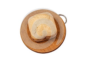 Homemade fresh white bread.