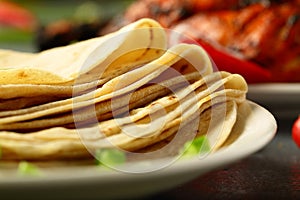 Homemade fresh whole wheat chapati ,