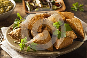 Homemade Fried Indian Samosas