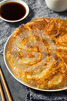 Homemade Fried Lace Dumpling Potstickers