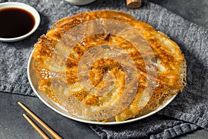 Homemade Fried Lace Dumpling Potstickers