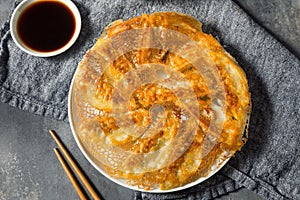 Homemade Fried Lace Dumpling Potstickers