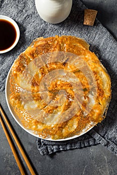 Homemade Fried Lace Dumpling Potstickers