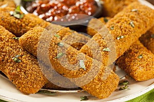 Homemade Fried Mozzarella Sticks