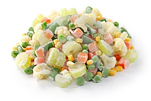 Homemade frozen vegetables