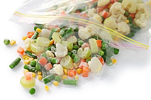 Homemade frozen vegetables