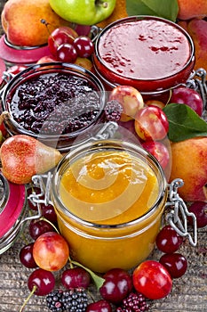 Homemade fruit jams