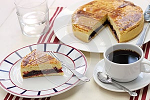 Homemade gateau basque