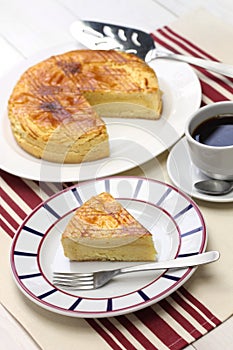 Homemade gateau basque