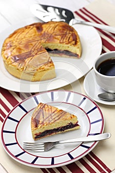 Homemade gateau basque