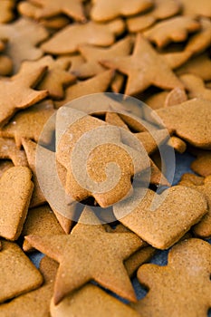 Homemade gingerbread Christmas cookies