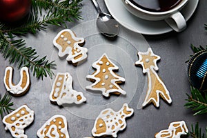 Homemade gingerbread and a cup of tea