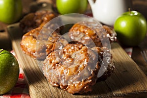 Homemade Glazed Apple Fritters photo