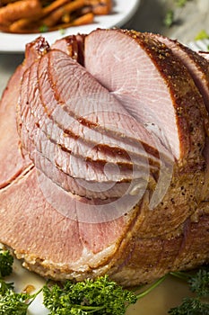 Homemade Glazed Easter Spiral Cut Ham