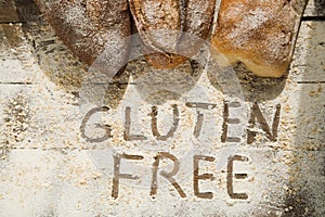 Homemade gluten free bread for people with allergy.
