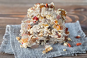 Homemade granola bars