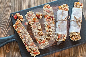 Homemade granola bars