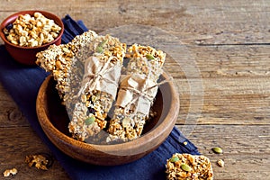 Homemade granola bars