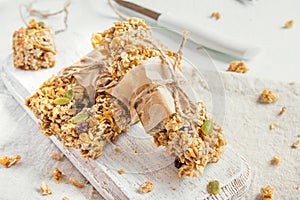 Homemade granola bars