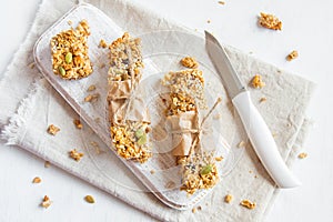 Homemade granola bars