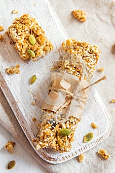 Homemade granola bars