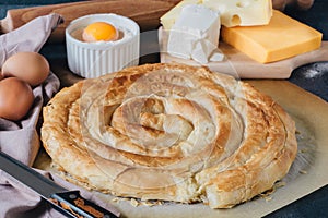 Homemade Greek cheese pie