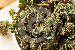 Homemade Green Kale Chips