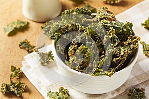 Homemade Green Kale Chips